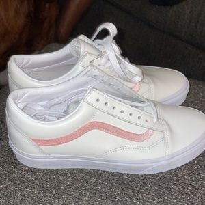 Pink and white Vans!